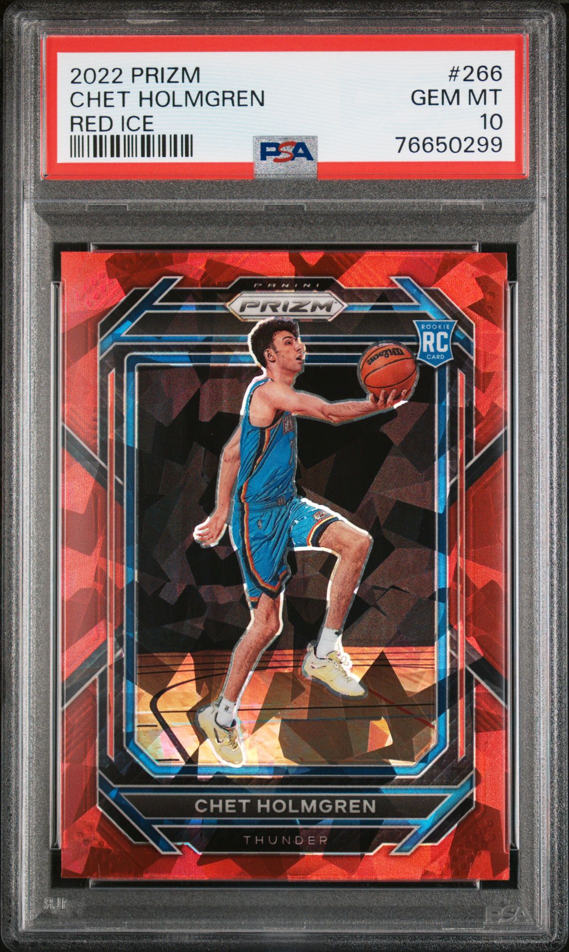 2022 Panini PANINI PRIZM RED ICE #266 Chet Holmgren front
