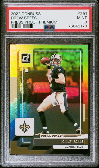 2022 Panini PANINI DONRUSS PRESS PROOF PREMIUM #251 Drew Brees front