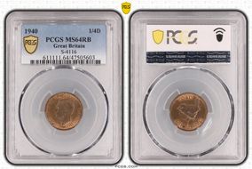 1940 1/4D S-4116 MS64RB