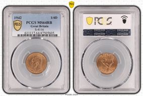 1942 1/4D S-4116 MS64RB