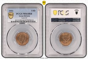 1951 1/4D S-4119 MS64RB