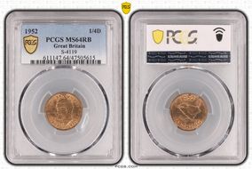 1952 1/4D S-4119 MS64RB