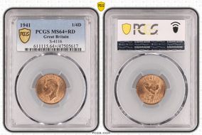 1941 1/4D S-4116 MS64+ RD