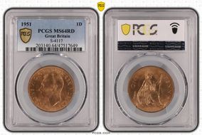 1951 1D S-4117 MS64RD