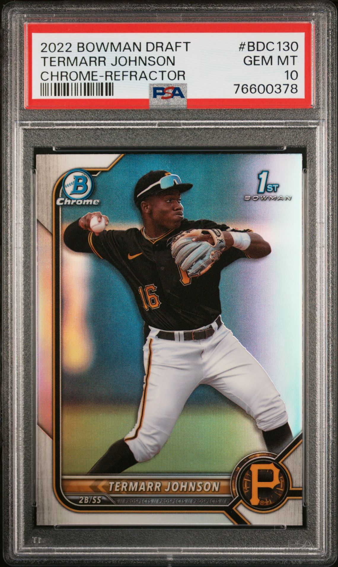 2022 Bowman Draft BOWMAN DRAFT CHROME-REFRACTOR #BDC130 Termarr Johnson front