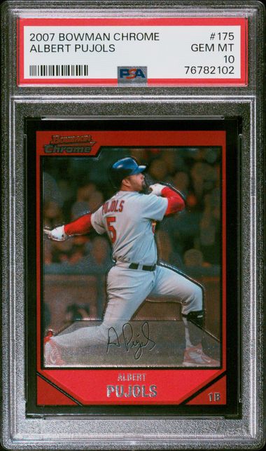 2007 Bowman BOWMAN CHROME #175 Albert Pujols front