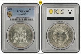 1975 50 Fr Gad-882 F-427 MS63