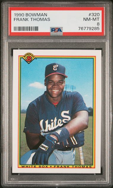 1990 Topps Error Partial Blackless #414 Frank Thomas – PSA NM-MT 8 on  Goldin Auctions