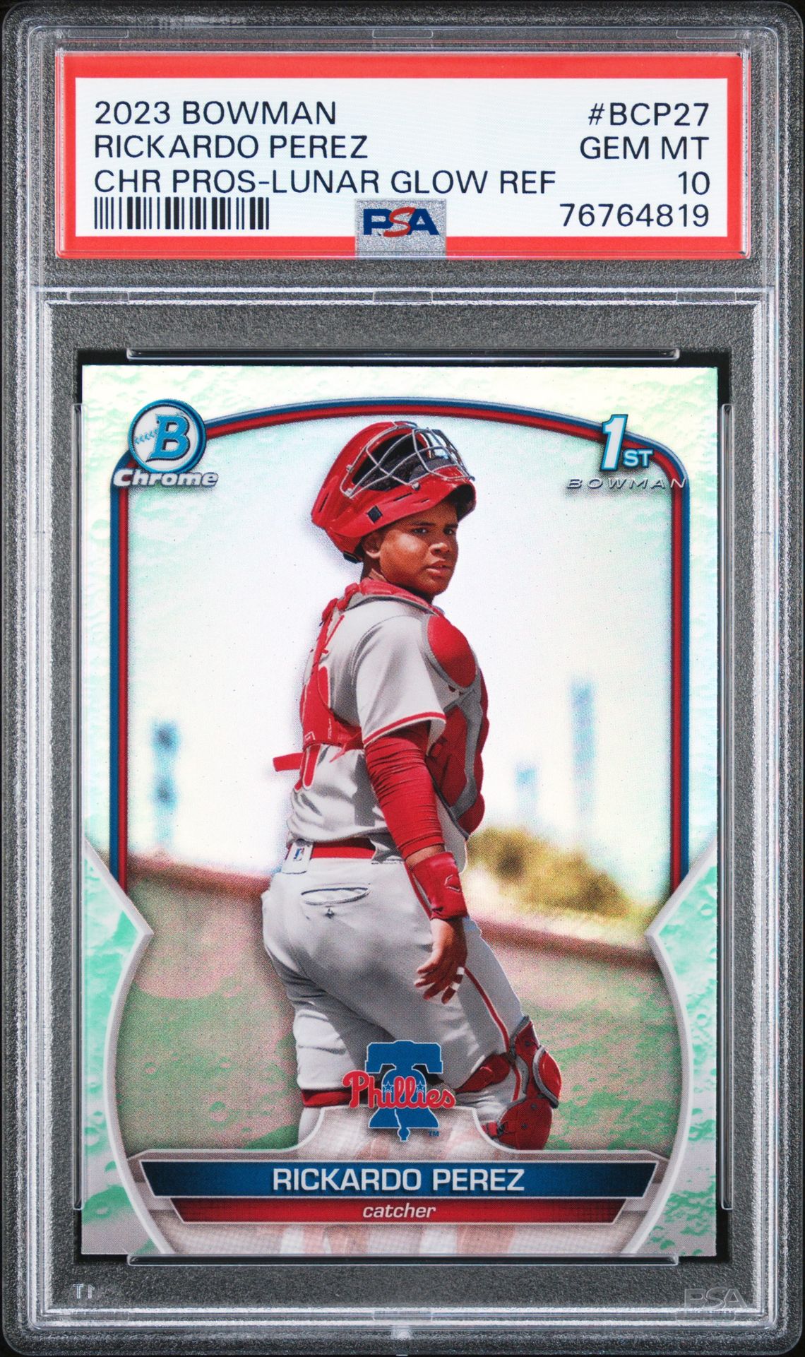 2023 Bowman BOWMAN CHROME PROSPECTS Refractor #BCP27 Rickardo Perez front