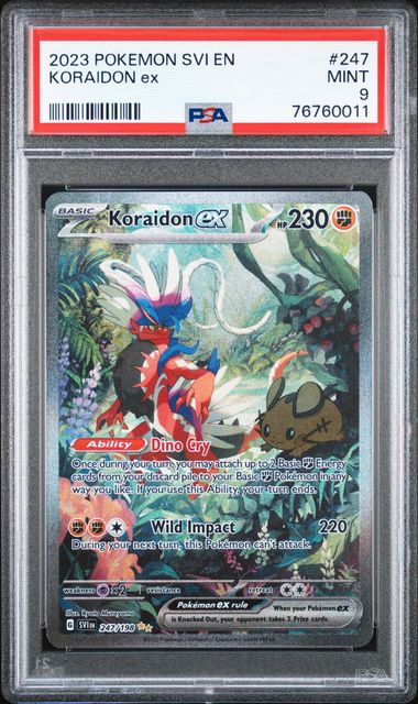 2023 Pokemon SVI En-Scarlet & Violet #247 Koraidon Ex – PSA MINT 9 on  Goldin Auctions