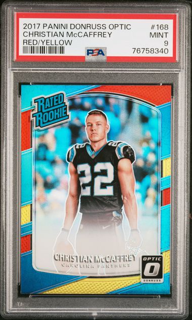 Christian McCaffrey 2019 Donruss Elite Game Worn Jersey Card