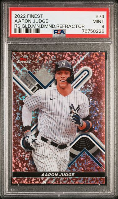 Sold at Auction: Graded Mint 9 - Aaron Judge 2022 Topps Chrome