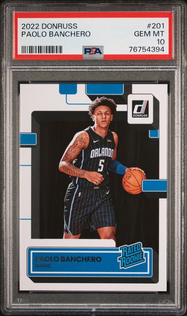 2022 Panini Donruss Rated Rookie #201 Paolo Banchero front