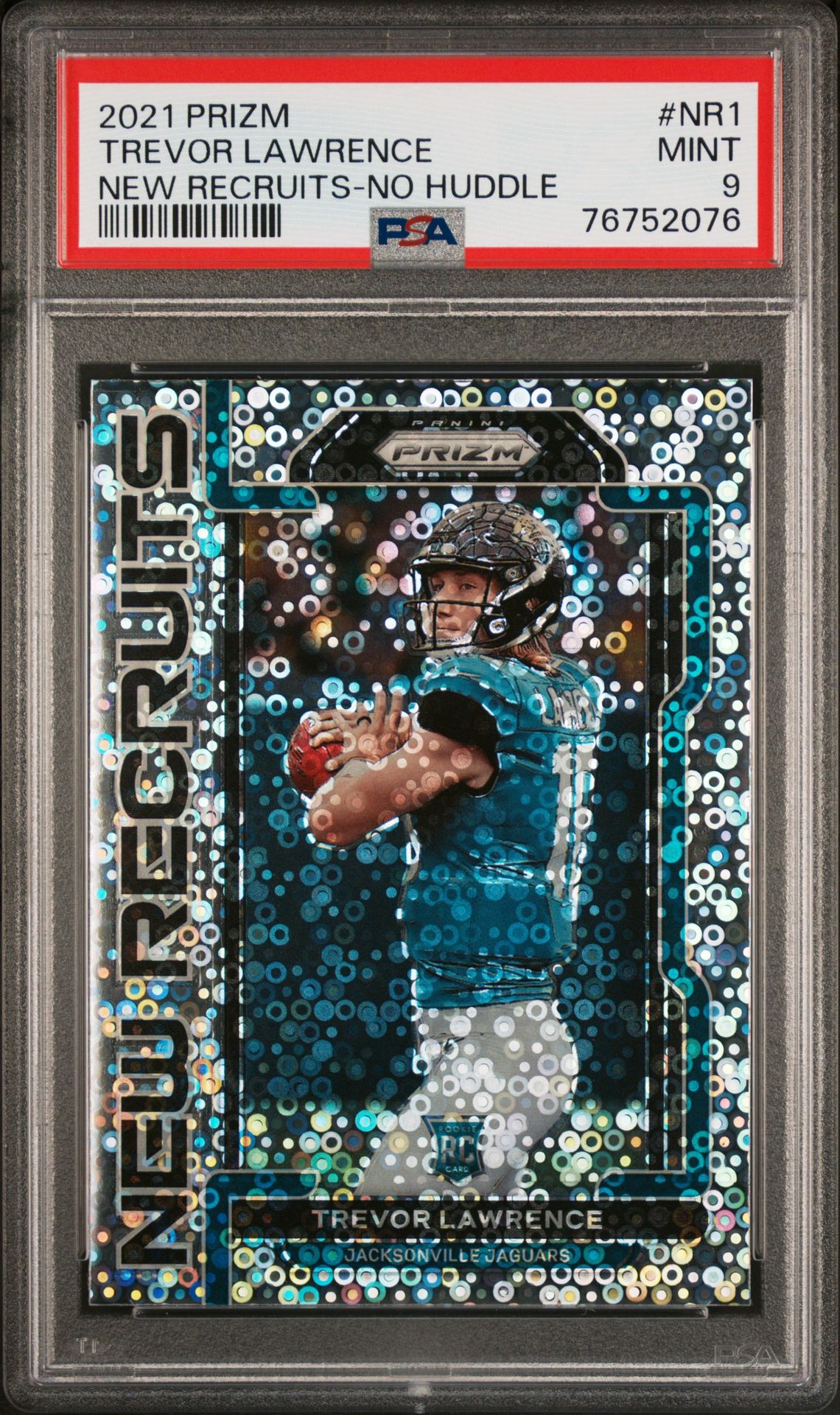 2021 Panini Prizm New Recruits Trevor Lawrence #Nr1 (New Recruits-No Huddle) Mint 9 front