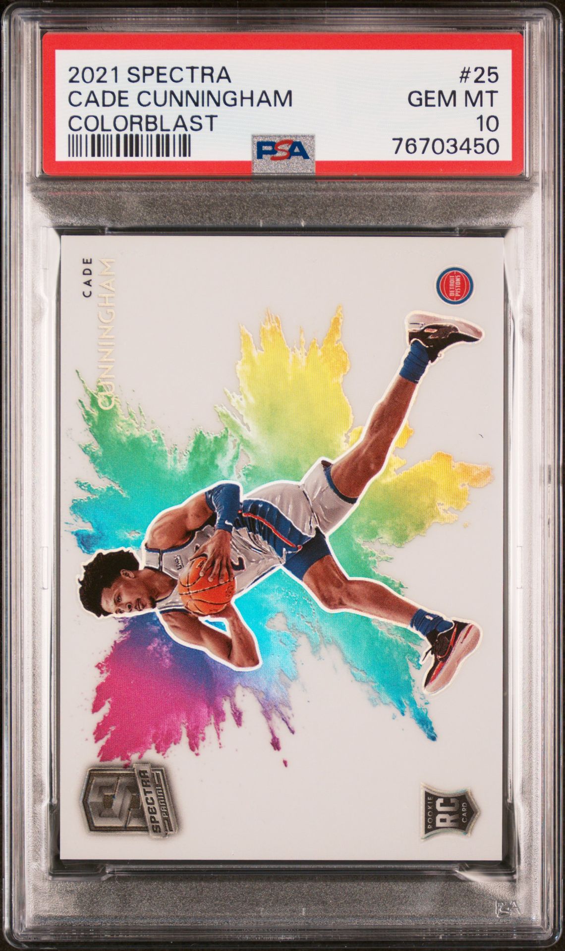 2021 Panini PANINI SPECTRA COLOR BLAST #25 Cade Cunningham front