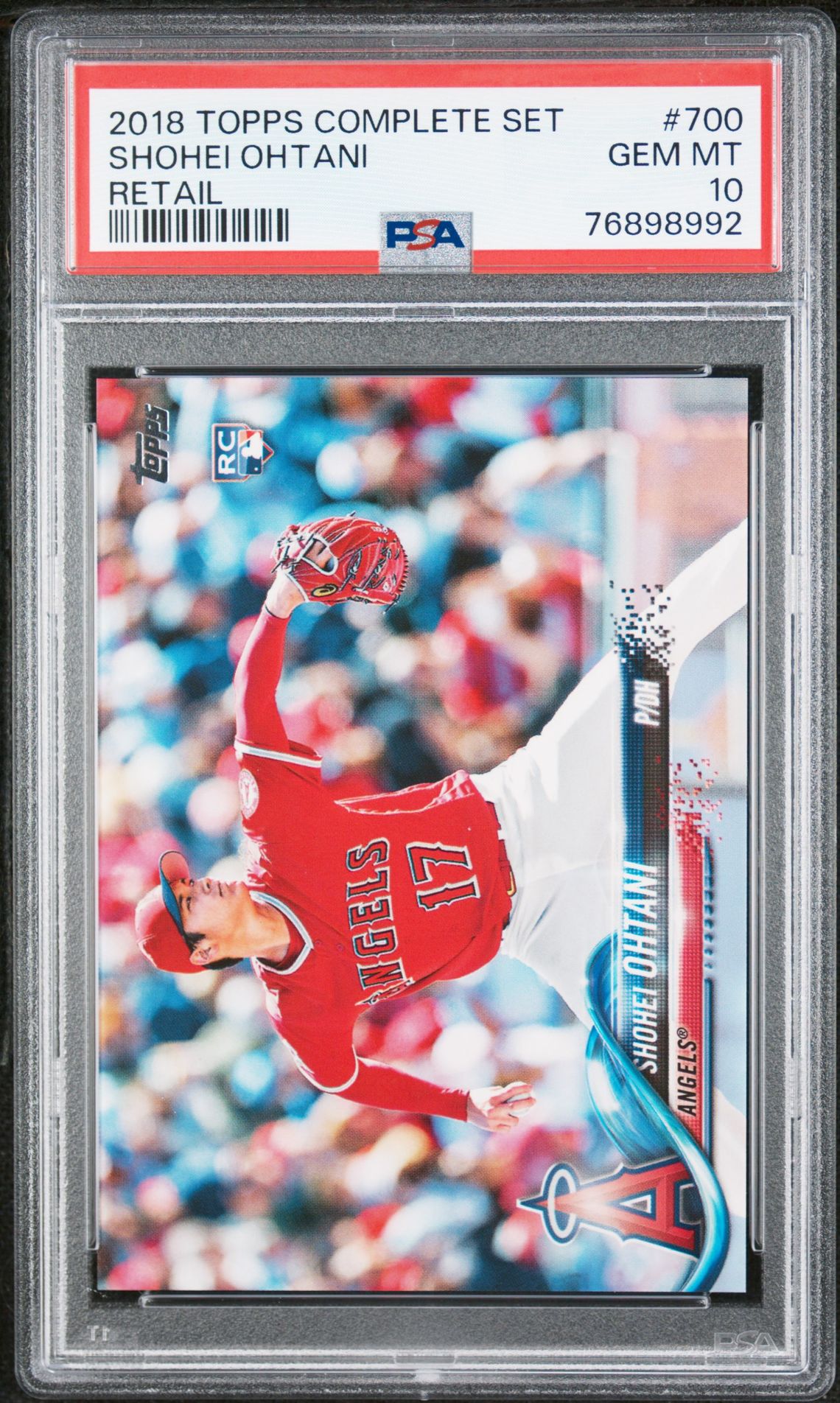 2018 Topps Complete Set Shohei Ohtani #700 (Retail) Gem Mt 10 front