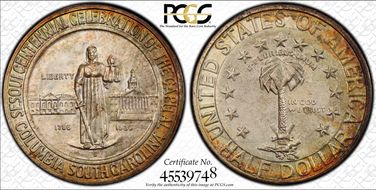 1936-S 50C Columbia MS68