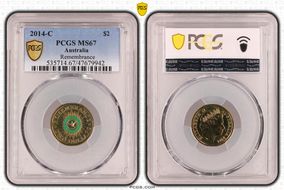 2014-C $2 Remembrance Colorized MS67