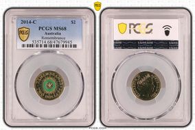 2014-C $2 Remembrance Colorized MS68