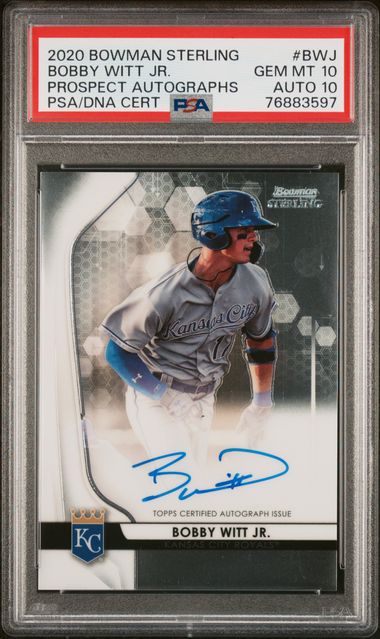 Bobby Witt Jr 2020 Bowman Draft Picks & Prospects Autographed Card