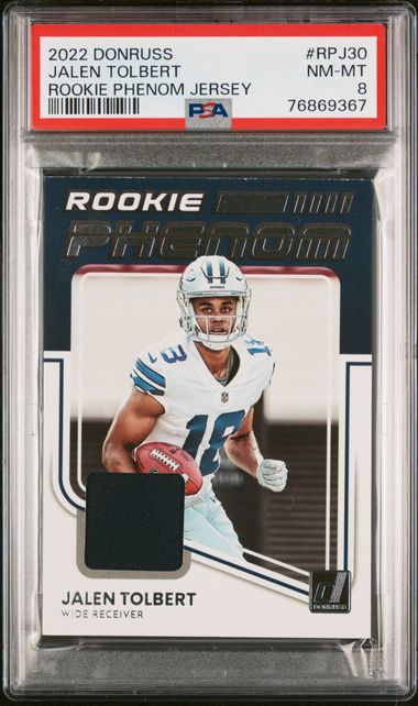 2022 Panini Donruss Rookie Phenom Jersey #RPJ-30 Jalen Tolbert