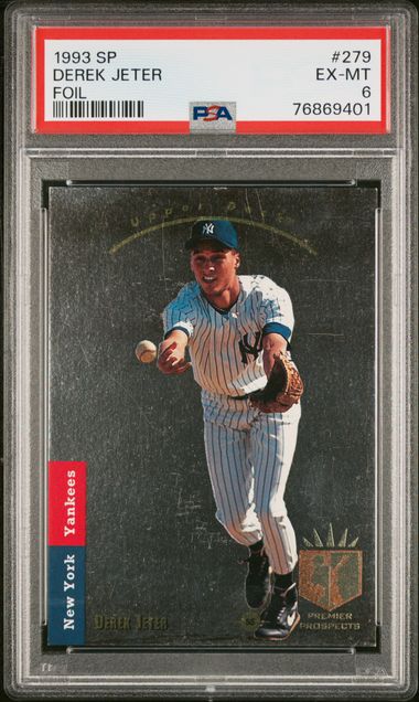 Sold at Auction: (Mint) 1993 Upper Deck Top Prospects Derek Jeter