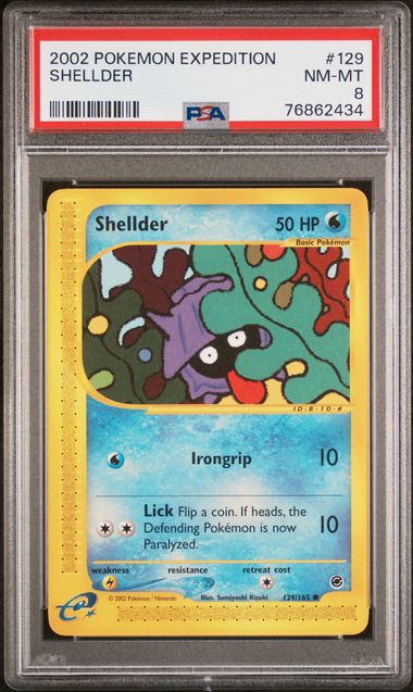 2002 Pokemon Expedition Base Set #129 Shellder front