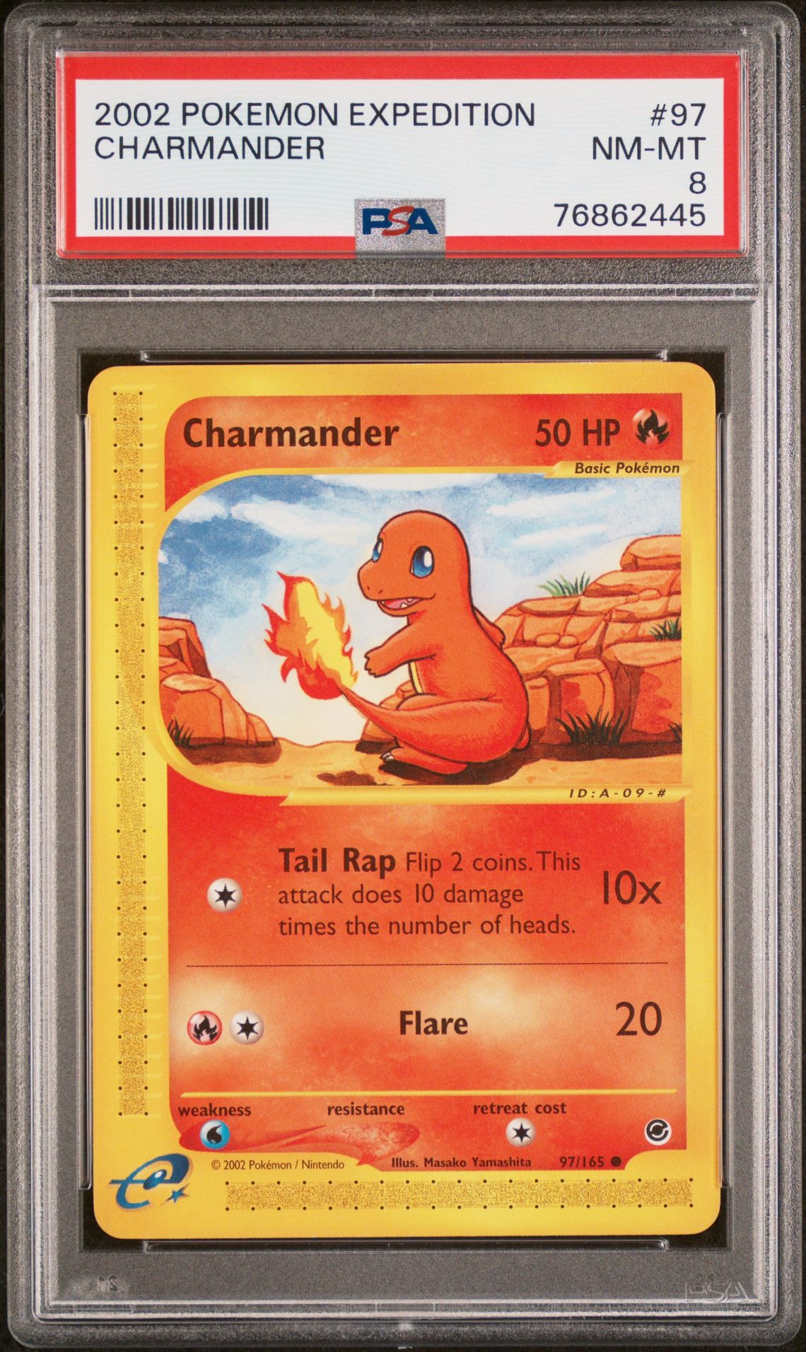 2002 Pokemon POKEMON EXPEDITION #97 Charmander front