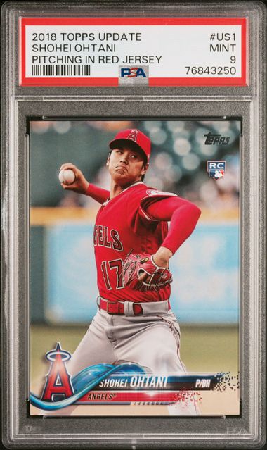 Shohei Ohtani 2018 Topps Update #US1 RC (PSA 9)