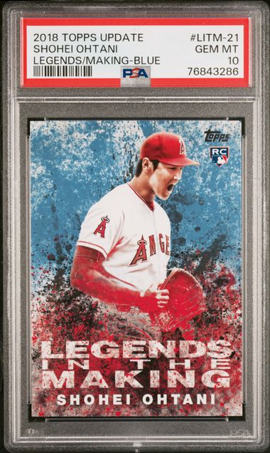 Shohei Ohtani Topps Legends in the Making Black Rookie Card 2018