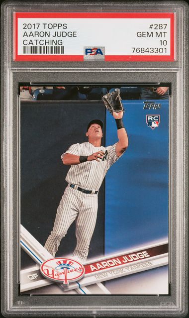 Aaron Judge 2017 Topps Now Breaks DiMaggio's Yankees Team Rookie