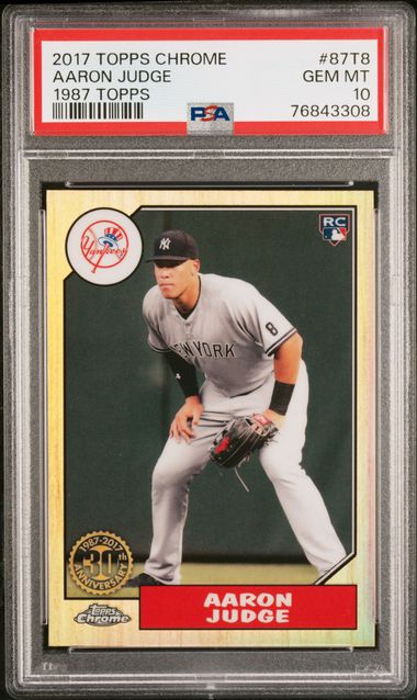 Aaron Judge Rookie 2017 Topps Chrome Update #HMT40, ASG, Yankees