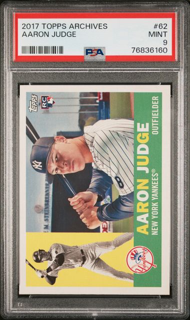 2017 Topps Archives Baseball #62 Aaron Judge Rookie Card