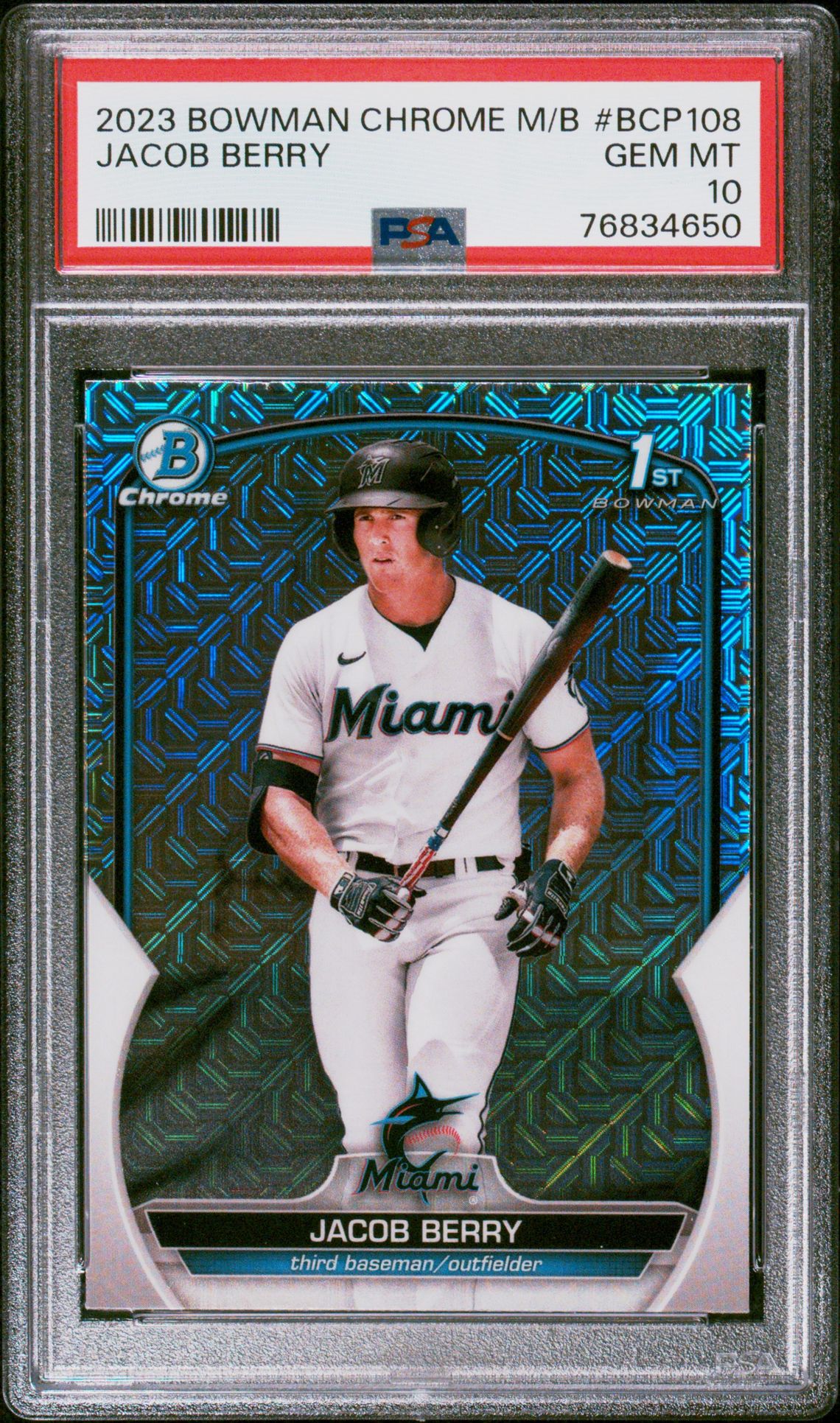 2023 Bowman BOWMAN MEGA BOX CHROME Refractor #108 Jacob Berry front