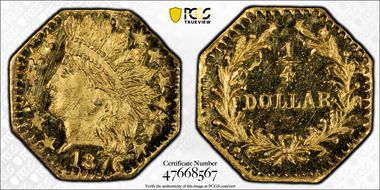 1876 25C BG-799F MS67DMPL