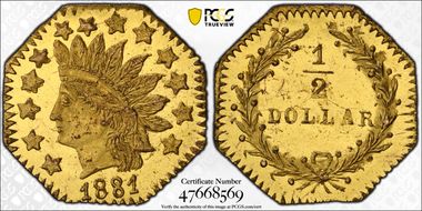 1881 G50C BG-956 MS66PL