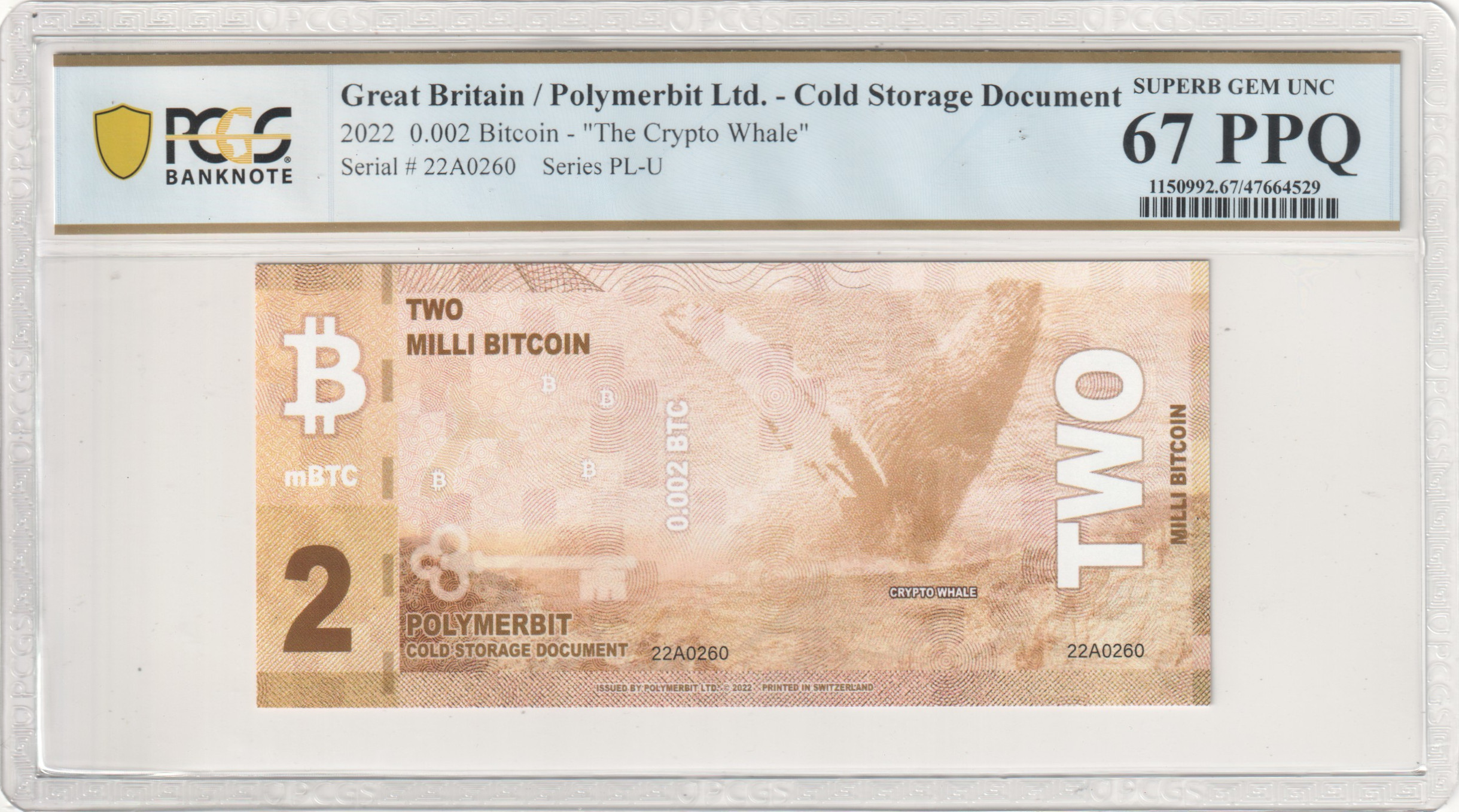 2022 0.002 Bitcoin Cold Storage Document Polymerbit Ltd. 