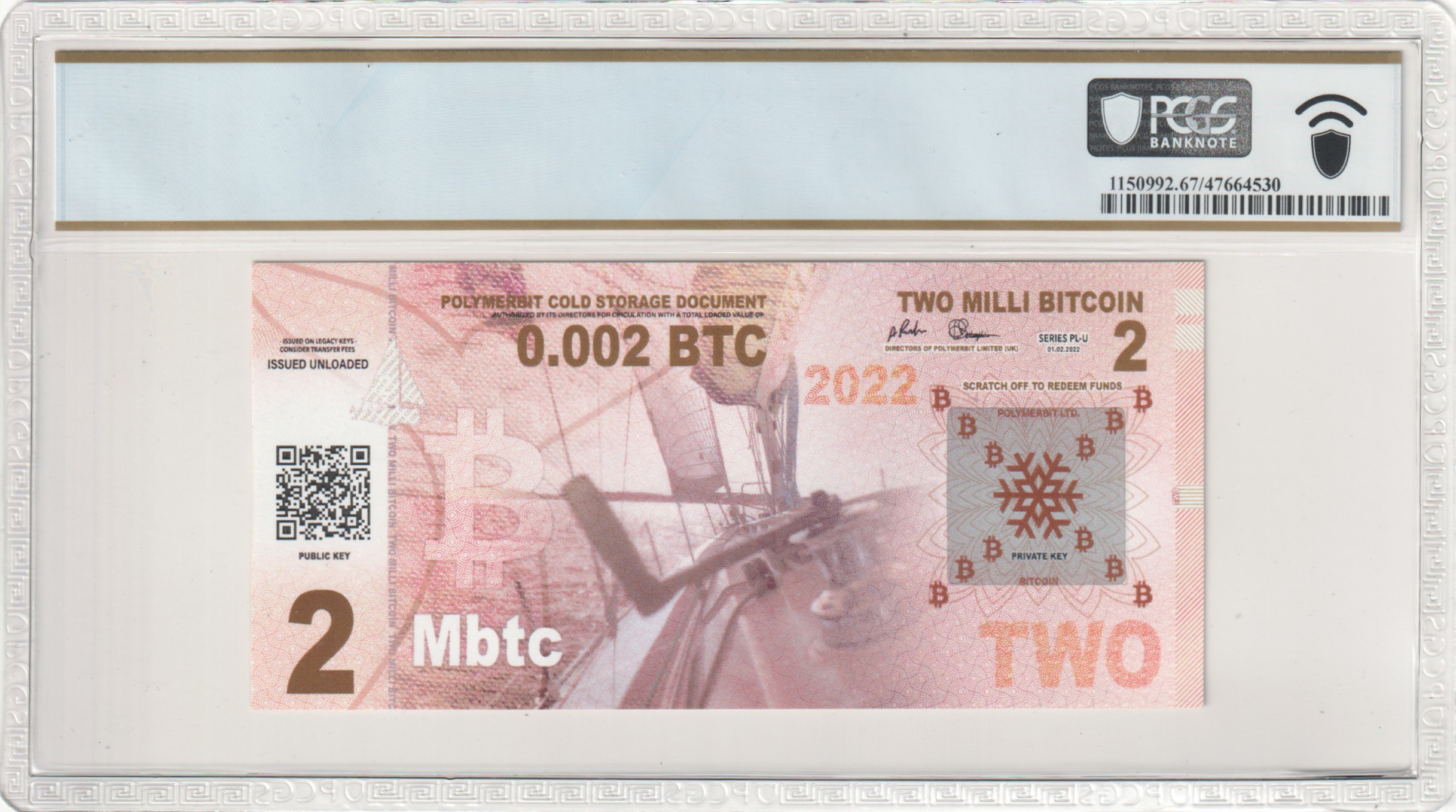 2022 0.002 Bitcoin Cold Storage Document Polymerbit Ltd. 