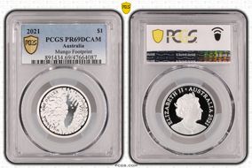 2021 $1 Mungo Footprint PR69DCAM