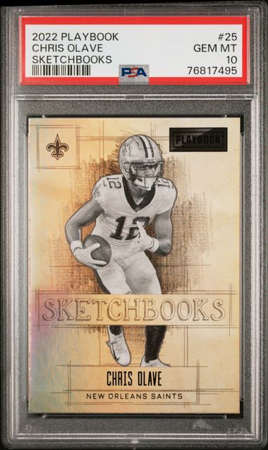 2022 Panini Black CHRIS OLAVE Rookie Patch /25 - New Orleans Saints