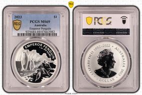 2023 $1 Emperor Penguin MS69