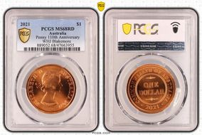 2021 $1 Penny 110th Anniversary  WHJ Blakemore MS68RD