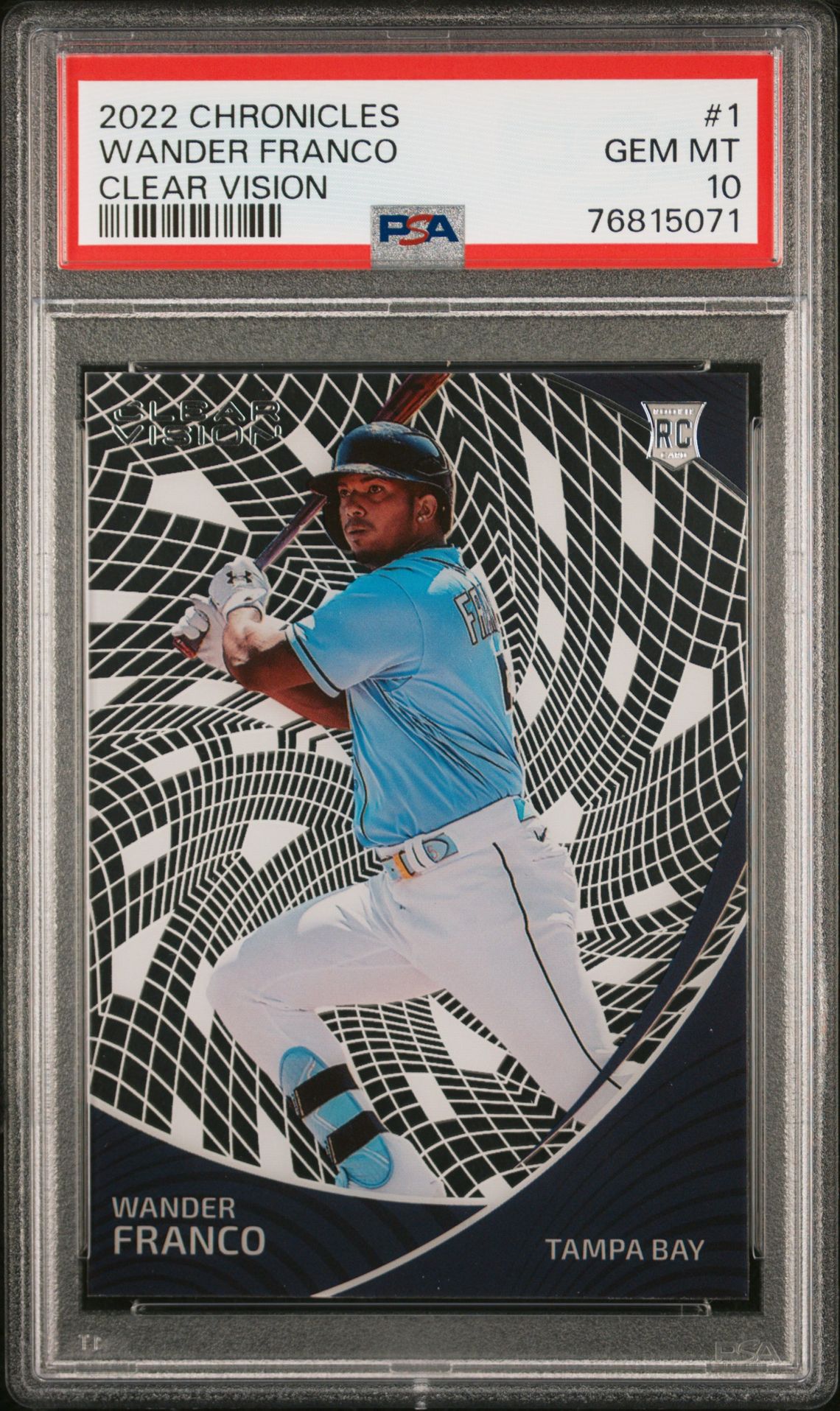 2022 Panini PANINI CHRONICLES CLEAR VISION #1 Wander Franco front
