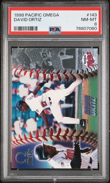 1998 Pacific Omega 143 David Ortiz PSA 8 on Goldin Marketplace