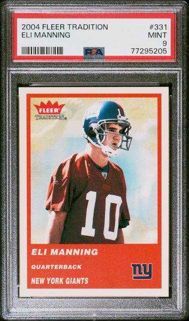 2004 Fleer Tradition #331 Eli Manning Rookie Card – PSA MINT 9 on Goldin  Auctions