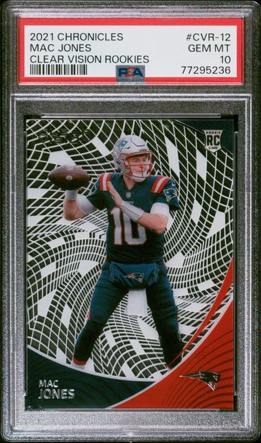 2021 Panini Chronicles Prizm Black Red Mac Jones PB-5 RC Rookie