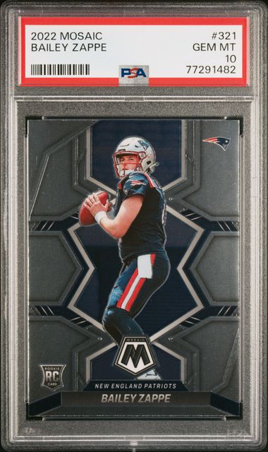 2022 Panini Mosaic #321 Bailey Zappe front