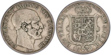 1851-B Thaler XF40