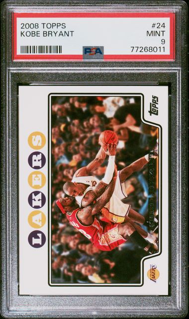 2008 Topps 24 Kobe Bryant – PSA MINT 9 on Goldin Auctions