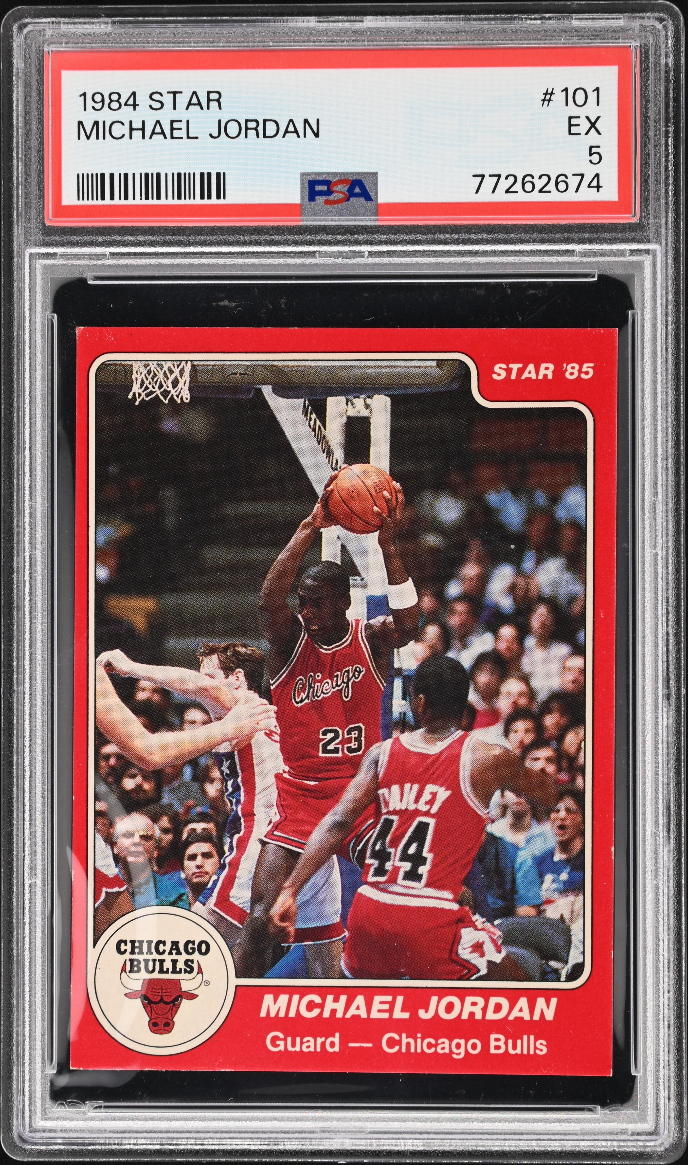 1984-85 Star #101 Michael Jordan Rookie Card – PSA EX 5